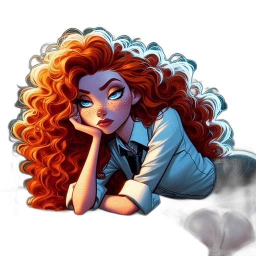staff, hair, comic book art, cartoon transparent PNG cut-out