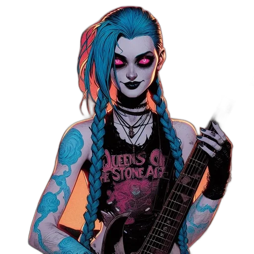 comic book art, cartoon, concept art, cyberpunk transparent PNG cut-out