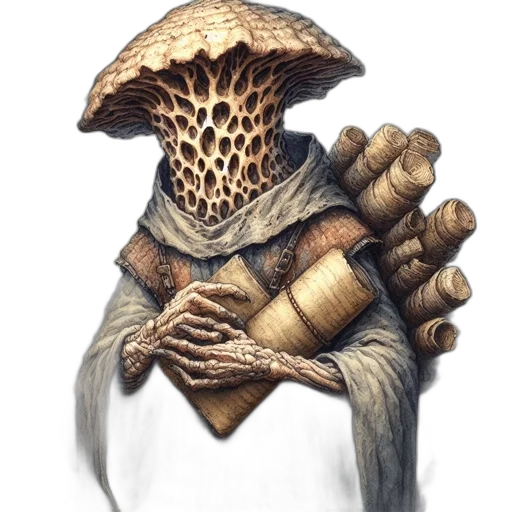 staff, mask, creature, hat transparent PNG cut-out