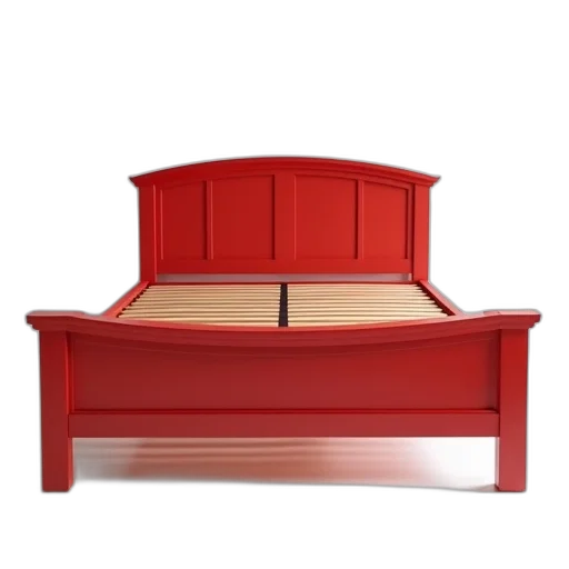 furniture, crown, 3d render, red transparent PNG cut-out