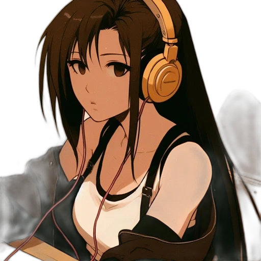 staff, anime, cartoon, pixel art transparent PNG cut-out