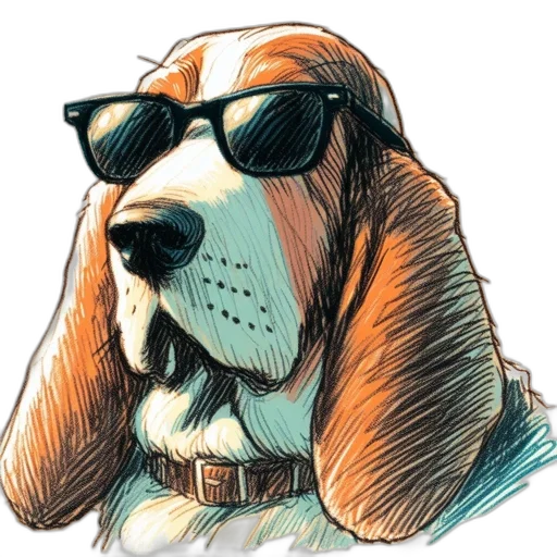 animal, jacket, face, watercolor transparent PNG cut-out