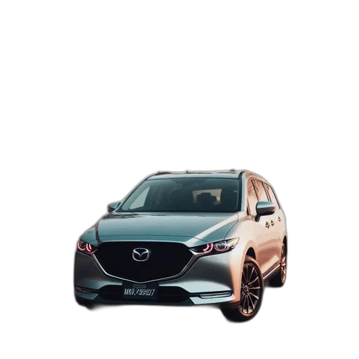 car, 3d render, mazda, license transparent PNG cut-out