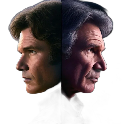 face, photorealistic, concept art, 3d render transparent PNG cut-out