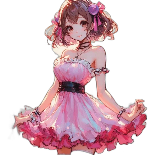 dress, staff, crown, jewelry transparent PNG cut-out