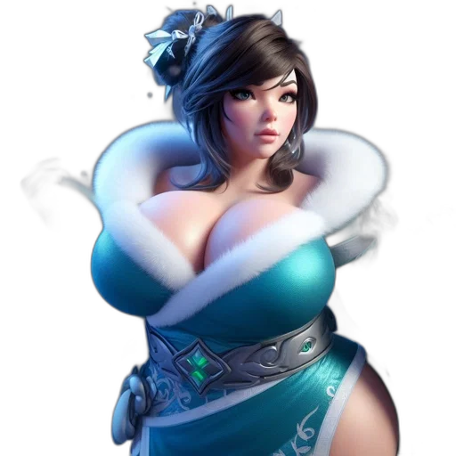 dress, robot, staff, concept art transparent PNG cut-out