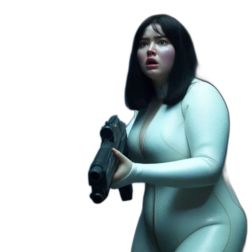 robot, dress, weapon, creature transparent PNG cut-out