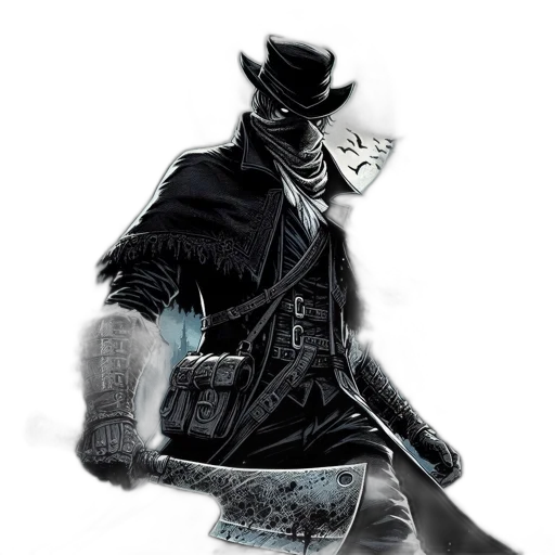 mask, jacket, weapon, robot transparent PNG cut-out