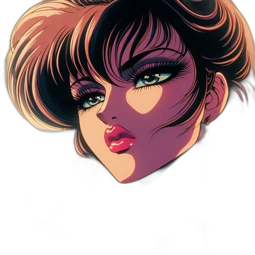 face, jewelry, comic book art, cartoon transparent PNG cut-out