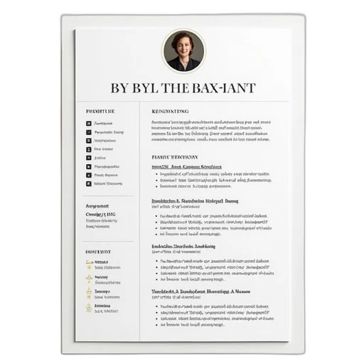 resume, example, template transparent PNG cut-out