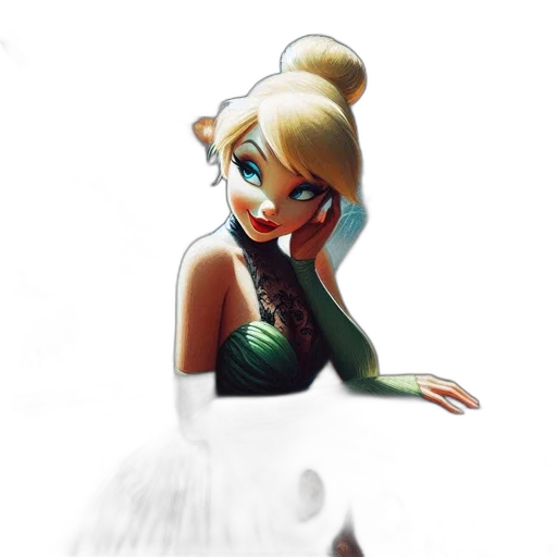dress, concept art, fantasy art, 3d render transparent PNG cut-out