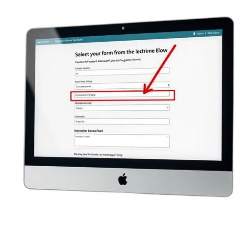 computer, screen, displaying, form transparent PNG cut-out
