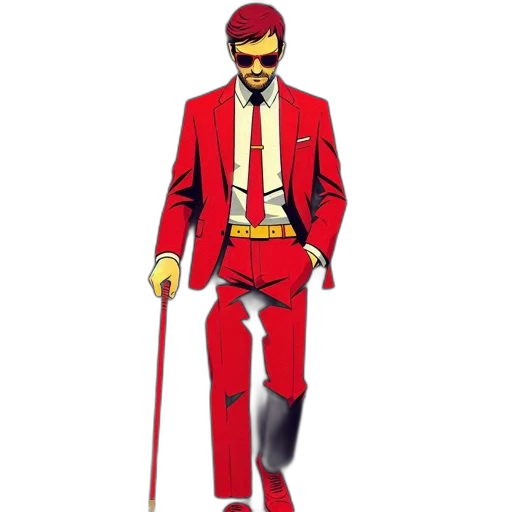 staff, jacket, concept art, comic book art transparent PNG cut-out