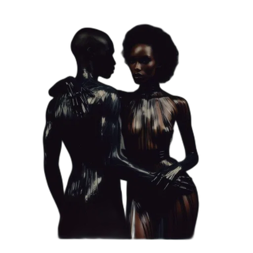 dress, 3d render, concept art, dark transparent PNG cut-out