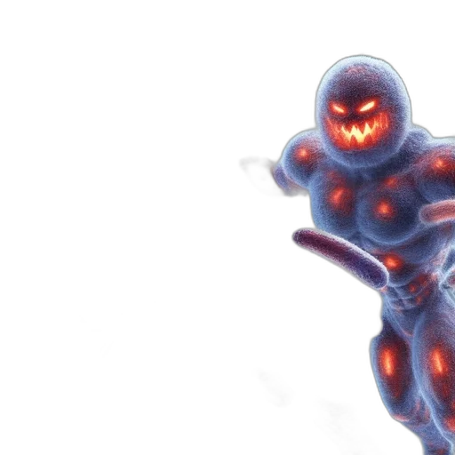 robot, creature, concept art, 3d render transparent PNG cut-out