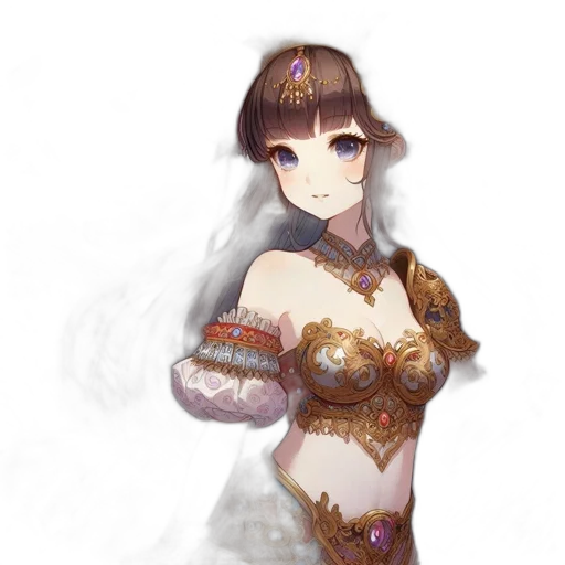 dress, crown, staff, jewelry transparent PNG cut-out