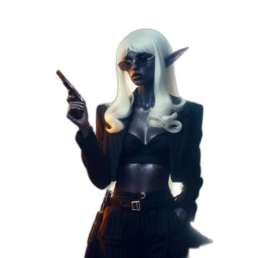 staff, jacket, mask, weapon transparent PNG cut-out