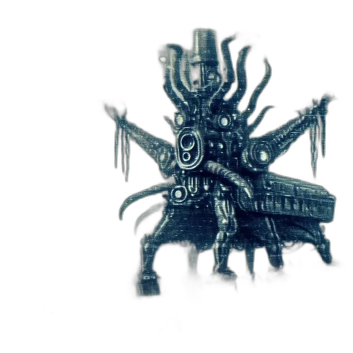 robot, crown, creature, furniture transparent PNG cut-out