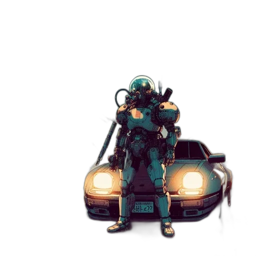 robot, car, weapon, creature transparent PNG cut-out