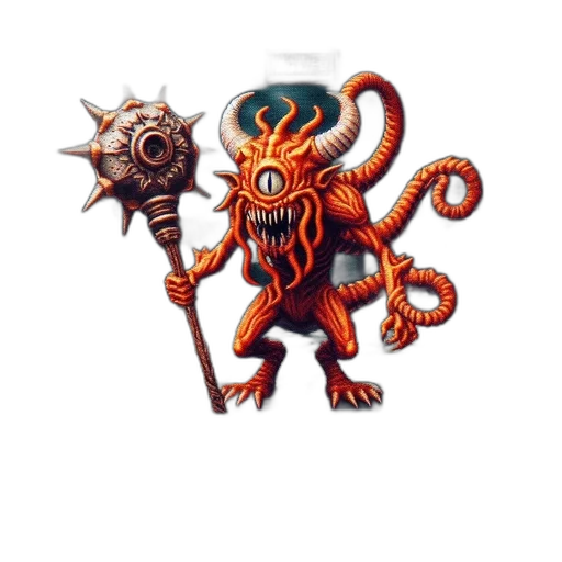 creature, staff, pixel art, concept art transparent PNG cut-out