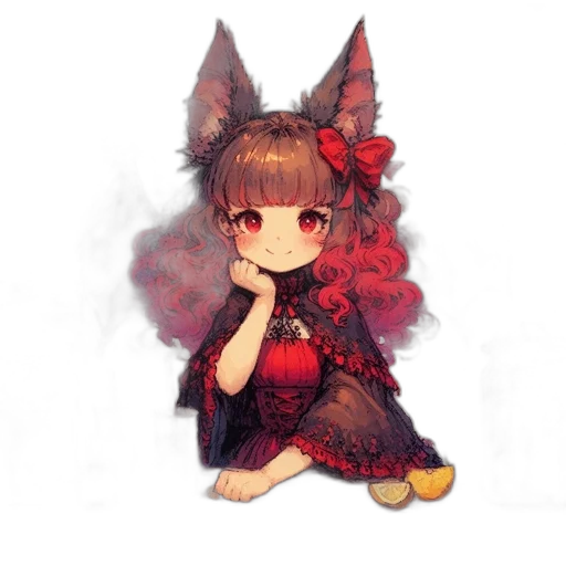 dress, staff, creature, mask transparent PNG cut-out
