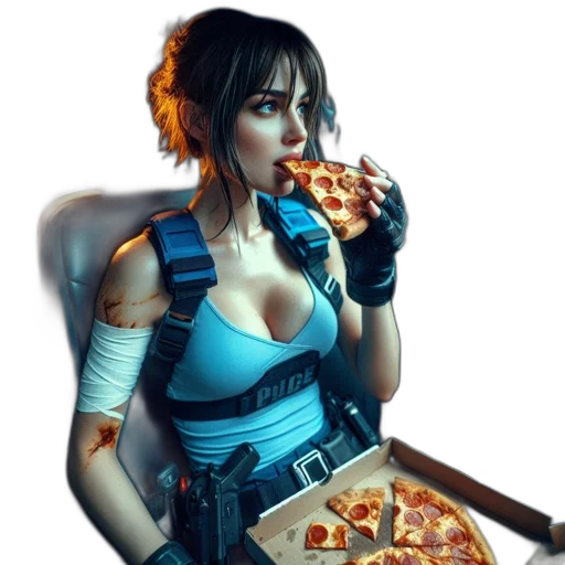 food, concept art, cyberpunk, fantasy art transparent PNG cut-out