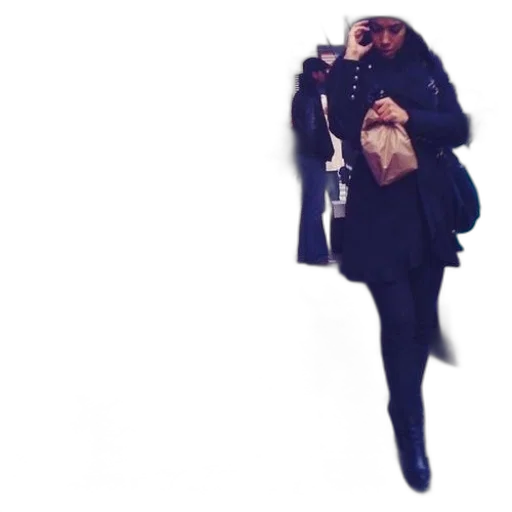 jacket, staff, umbrella, dress transparent PNG cut-out