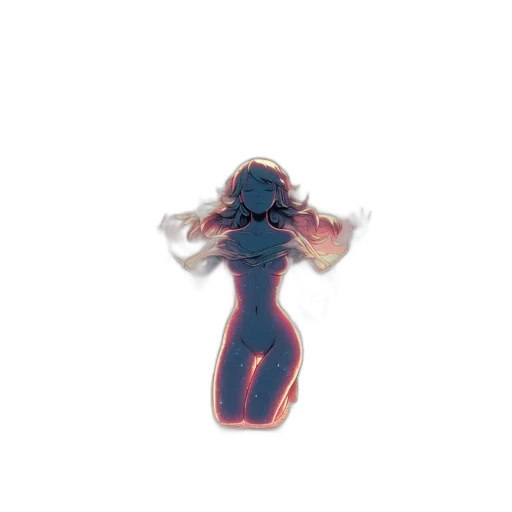 robot, dress, creature, staff transparent PNG cut-out