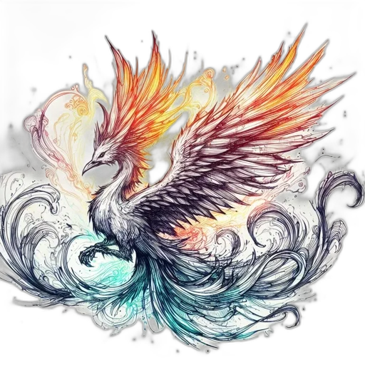 dragon, fantasy art, watercolor, concept art transparent PNG cut-out