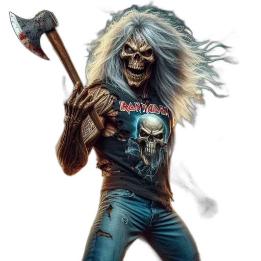 concept art, comic book art, fantasy art, skeletal transparent PNG cut-out