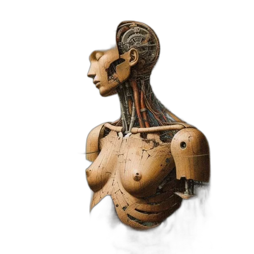 robot, jewelry, mask, dress transparent PNG cut-out