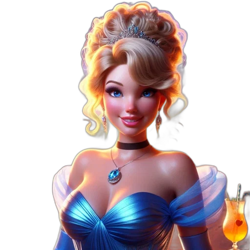 dress, fantasy art, concept art, 3d render transparent PNG cut-out