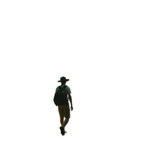 hat, robot, staff, jacket transparent PNG cut-out