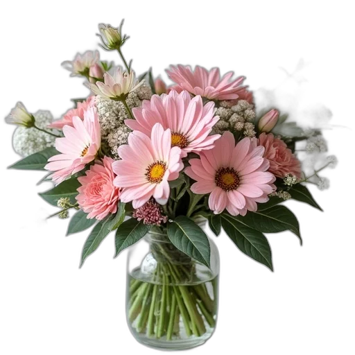 flower, crown, photorealistic, 3d render transparent PNG cut-out
