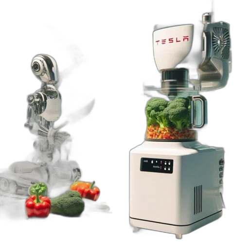 robot, food, image, features transparent PNG cut-out