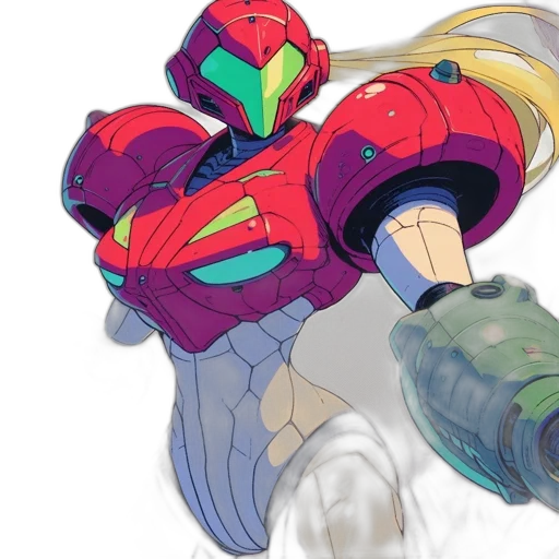 weapon, robot, mask, jacket transparent PNG cut-out