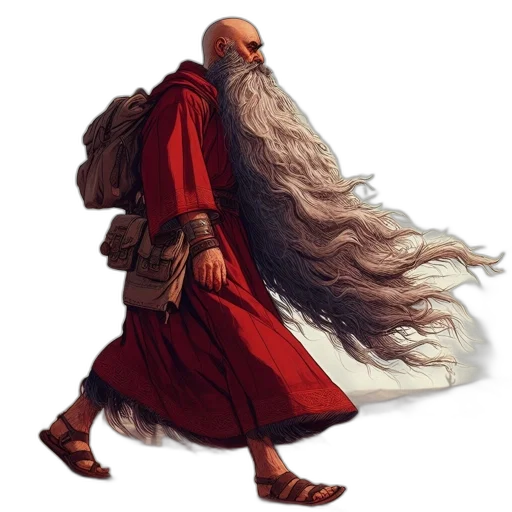 hair, creature, dragon, staff transparent PNG cut-out