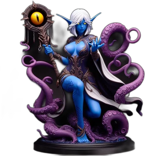 concept art, fantasy art, unusual, statue transparent PNG cut-out
