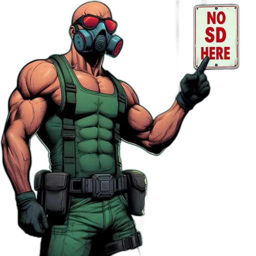 robot, mask, comic book art, concept art transparent PNG cut-out