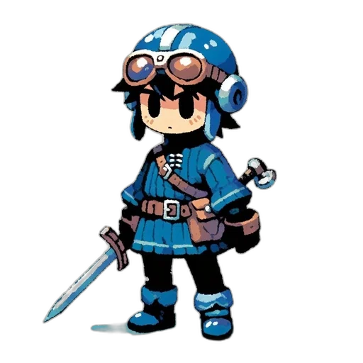 staff, weapon, sword, pixel art transparent PNG cut-out
