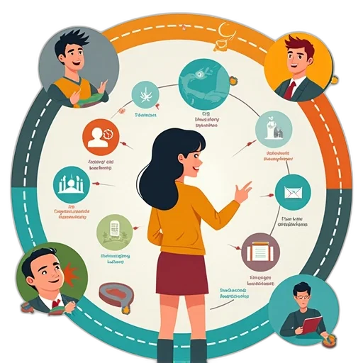 colorful, education, infographic transparent PNG cut-out