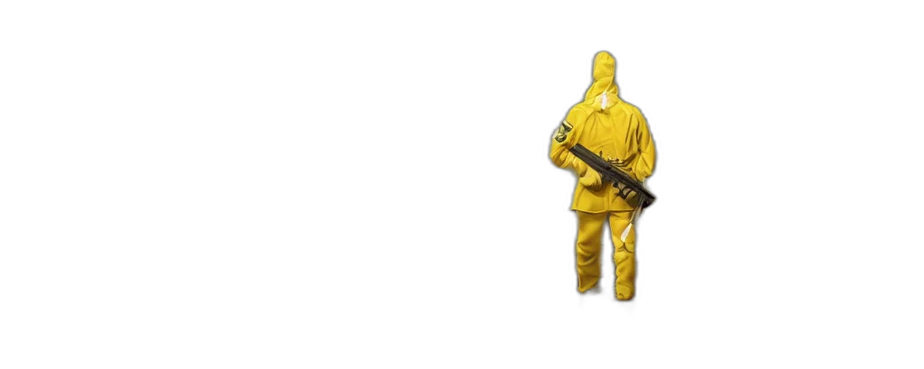 weapon, jacket, mask, robot transparent PNG cut-out