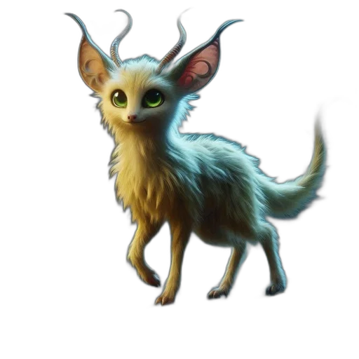 creature, animal, dragon, staff transparent PNG cut-out