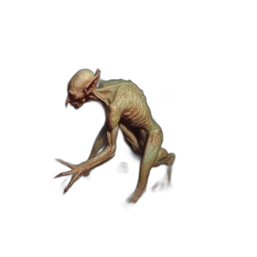 creature, animal, dragon, staff transparent PNG cut-out