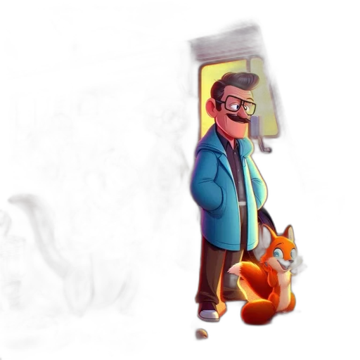 staff, jacket, animal, mask transparent PNG cut-out