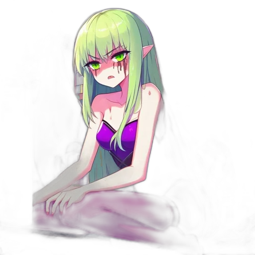 creature, dress, robot, hair transparent PNG cut-out