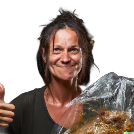food, face, hair, creature transparent PNG cut-out