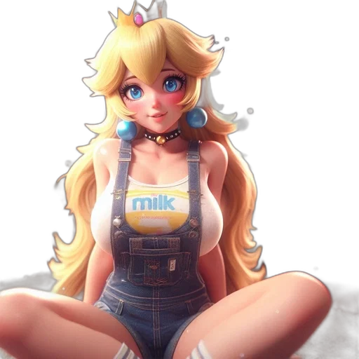 crown, dress, robot, pixel art transparent PNG cut-out