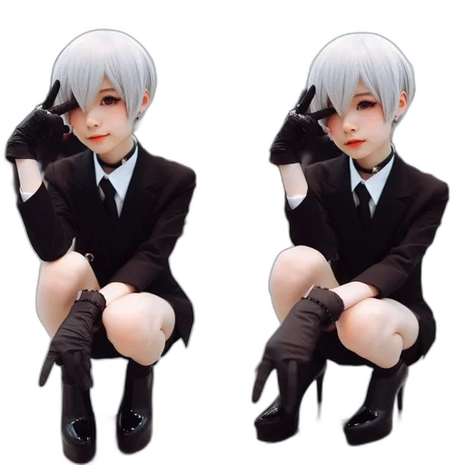 robot, jacket, staff, creature transparent PNG cut-out