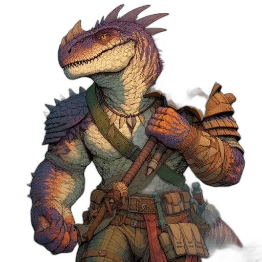 dragon, staff, creature, animal transparent PNG cut-out
